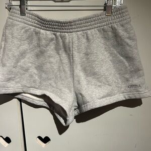 ARITZIA  Cozy Sweatfleece Mega Hi-Rise
Mini Shorts